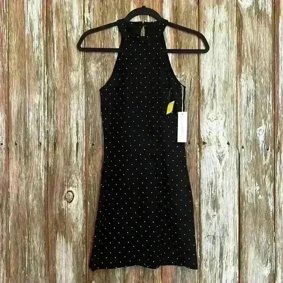 NWT CHLOE COLETTE DRESS “Odessa Fitted Mini Dress (pindot) - Picture 3 of 5